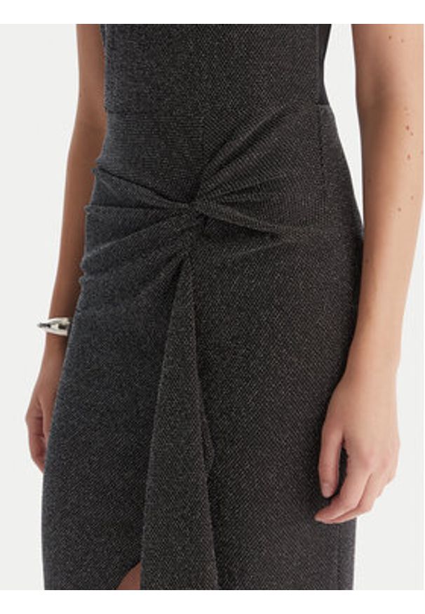 Patrizia Pepe Sukienka koktajlowa 2A2990/J340-K478 Czarny Regular Fit. Kolor: czarny. Materiał: syntetyk. Styl: wizytowy