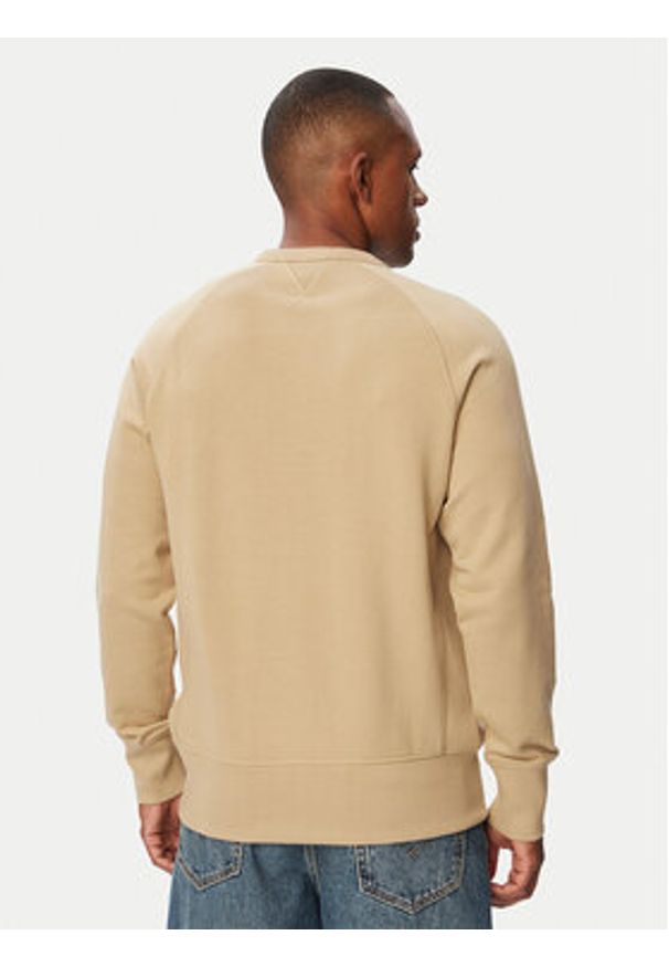 Hugo - HUGO Bluza Nevacrew 50564038 Beżowy Regular Fit. Kolor: beżowy. Materiał: bawełna