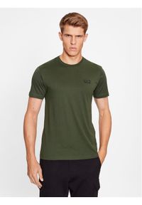 EA7 Emporio Armani T-Shirt 8NPT51 PJM9Z 1845 Zielony Regular Fit. Kolor: zielony. Materiał: bawełna