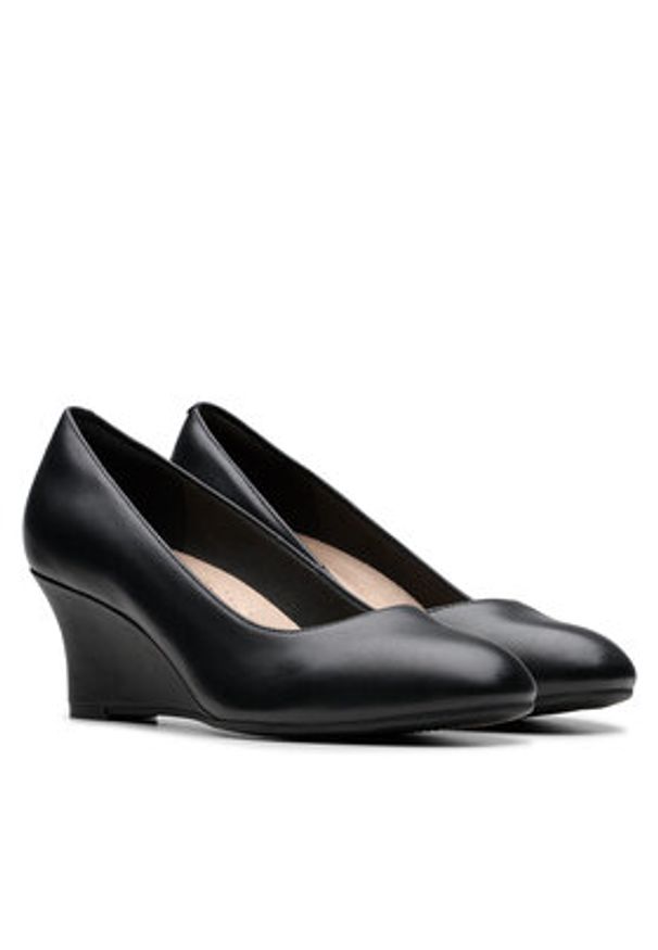 Clarks Półbuty Olivette Pearl 26180043 Czarny. Kolor: czarny. Materiał: skóra