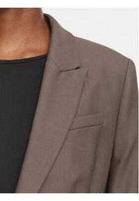 BOSS Marynarka Jia18 50564479 Brązowy Slim Fit. Kolor: brązowy. Materiał: lyocell #4