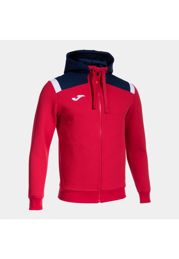 Bluza dresowa z kapturem Joma Toledo. Typ kołnierza: kaptur. Kolor: wielokolorowy, niebieski, czerwony. Materiał: dresówka. Sport: piłka nożna