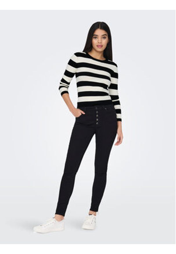 JDY Sweter 15277223 Beżowy Regular Fit. Kolor: beżowy. Materiał: wiskoza