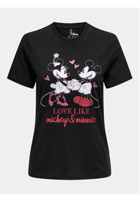 only - ONLY T-Shirt Mickey 15317991 Czarny Regular Fit. Kolor: czarny. Materiał: bawełna #5