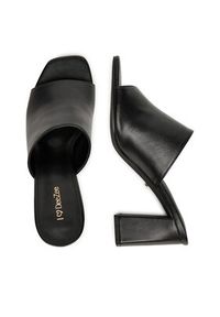 DeeZee Klapki FBN-020-7 Czarny. Kolor: czarny. Materiał: skóra