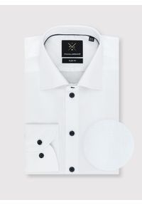 PAKO LORENTE – Biała koszula męska z bawełny P24SP-1X-036-B-S - Pako Lorente. Okazja: na ślub cywilny, na wesele. Kolor: biały. Materiał: bawełna. Styl: elegancki #5