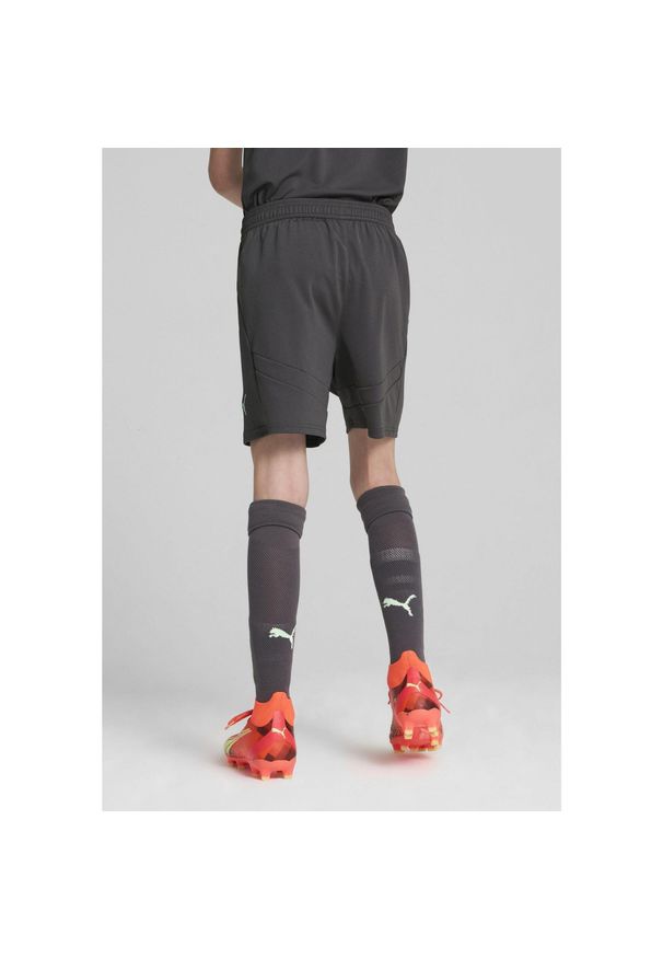 Puma - Młodzieżowe szorty AC Milan 24/25 PUMA Shadow Gray Fresh Mint Green. Kolor: zielony, wielokolorowy, szary. Sport: piłka nożna