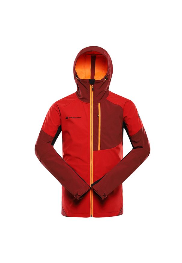 ALPINE PRO - Kurtka softshell męska Alpine Pro Esprit 2. Kolor: czerwony. Materiał: softshell. Sport: turystyka piesza