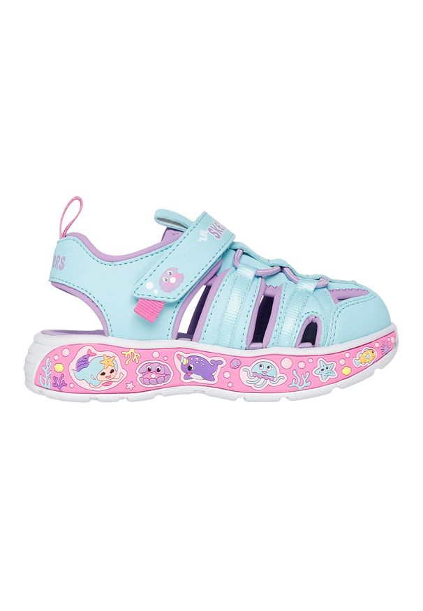 skechers - Sandały dziecięce SKECHERS Play Scene Splash Cute Crew. Kolor: niebieski