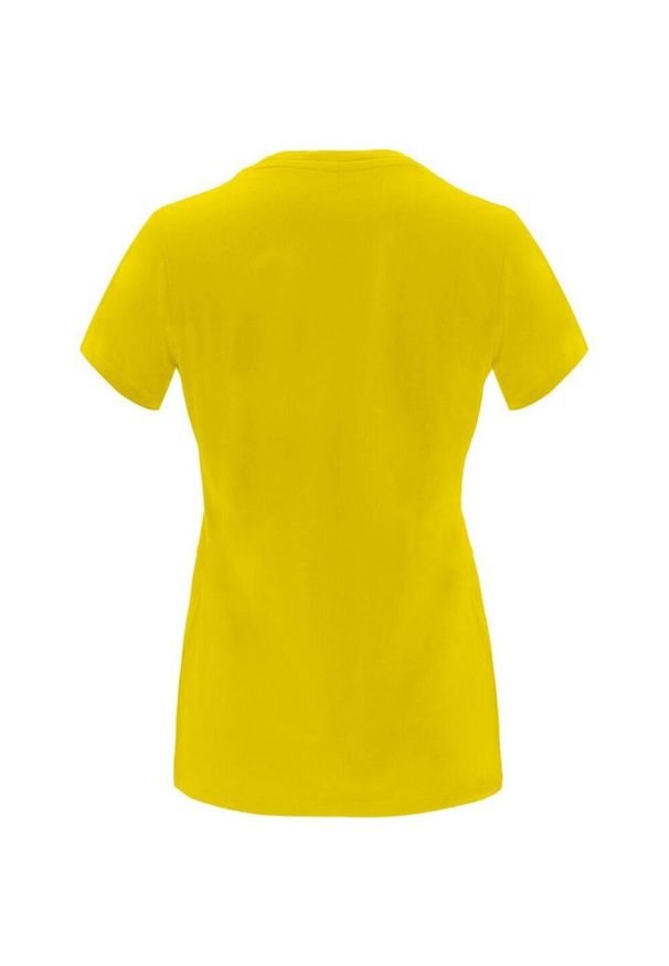 ROLY - Damska Koszulka Z Krótkim Rękawem Capri. Kolor: żółty. Długość rękawa: krótki rękaw. Długość: krótkie. Sport: turystyka piesza