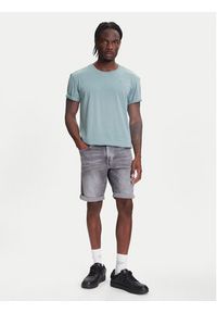 G-Star RAW - G-Star Raw T-Shirt Lash D16396-2653 Niebieski Regular Fit. Kolor: niebieski. Materiał: bawełna #4