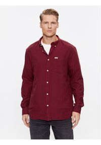 Wrangler Koszula jeansowa 112345376 Bordowy Regular Fit. Kolor: czerwony. Materiał: bawełna #1