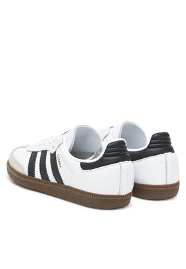 Adidas - adidas Sneakersy Samba OG IE3675 Biały. Kolor: biały. Materiał: skóra