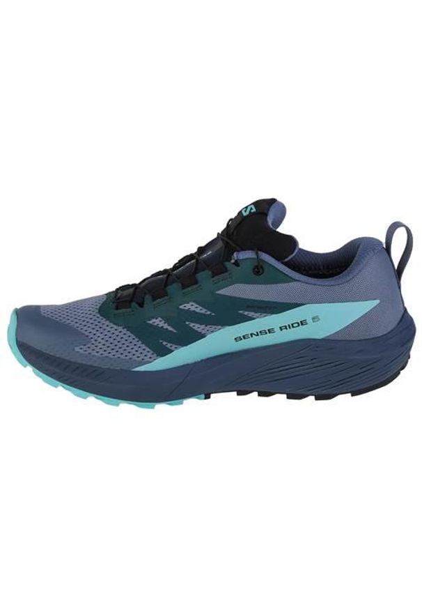 salomon - Buty do biegania męskie Salomon Sense Ride 5 Gtx. Kolor: niebieski. Materiał: materiał, tkanina, syntetyk. Szerokość cholewki: normalna