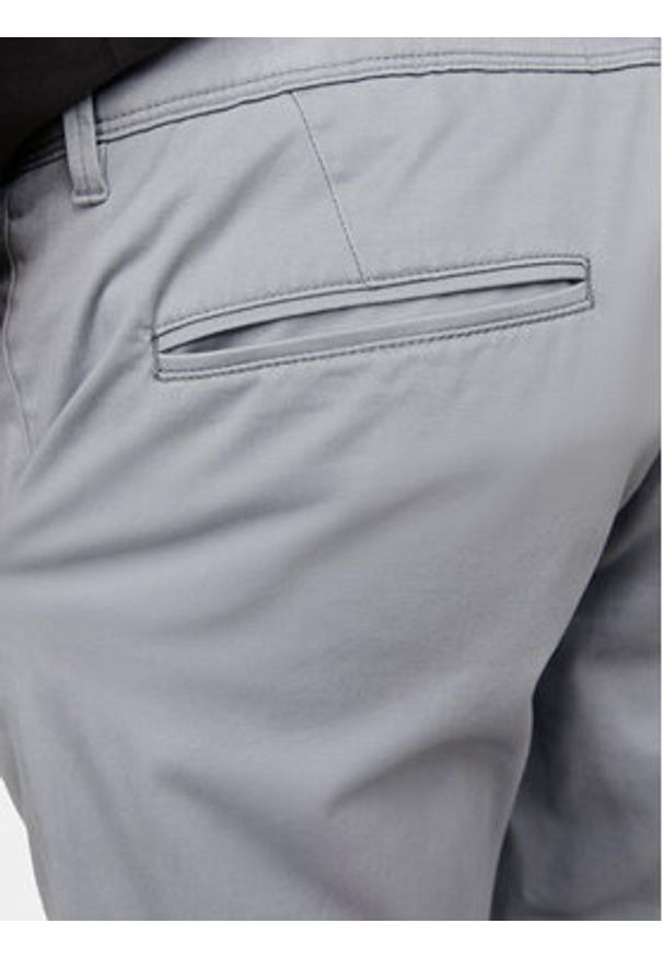 Jack & Jones Chinosy Marco 12150148 Szary Slim Fit. Kolor: szary. Materiał: bawełna