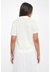 Ecoalf - Polo damskie lniane Troms ECOALF. Typ kołnierza: polo. Materiał: len #3