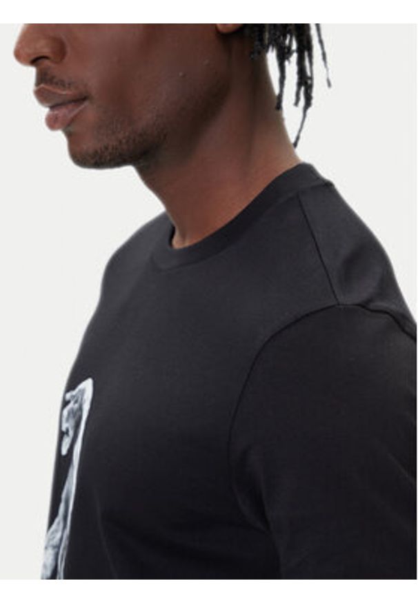 Hugo - HUGO T-Shirt Didug 50548557 Czarny Regular Fit. Kolor: czarny. Materiał: bawełna