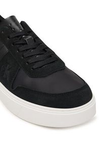 Calvin Klein Sneakersy Mixed Texture Lace Up Cupsole Trainers YM0YM01395 Czarny. Kolor: czarny. Materiał: skóra #2