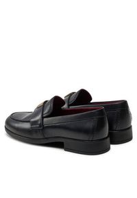 TOMMY HILFIGER - Tommy Hilfiger Lordsy Th Leather Classic Loafer FW0FW07961 Czarny. Kolor: czarny. Materiał: skóra #5