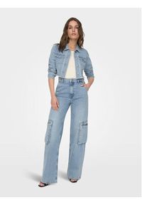 only - ONLY Kurtka jeansowa Wonder 15256098 Niebieski Regular Fit. Kolor: niebieski. Materiał: bawełna