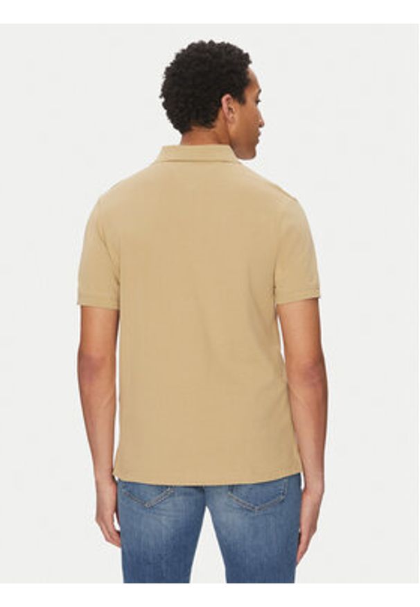 Tommy Jeans Polo Linear DM0DM20914 Beżowy Regular Fit. Typ kołnierza: polo. Kolor: beżowy. Materiał: bawełna