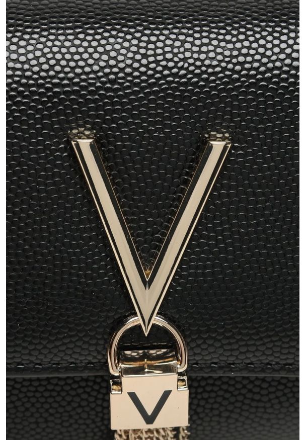 Valentino by Mario Valentino - VALENTINO Czarna kopertówka Divina. Kolor: czarny