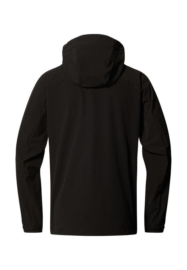 Haglöfs - Kurtka przeciwdeszczowa męska Rosson Softshell Hood. Kolor: czarny. Materiał: softshell