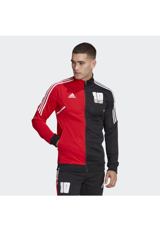 Adidas - Bluza adidas Messi. Kolor: czerwony, wielokolorowy, czarny