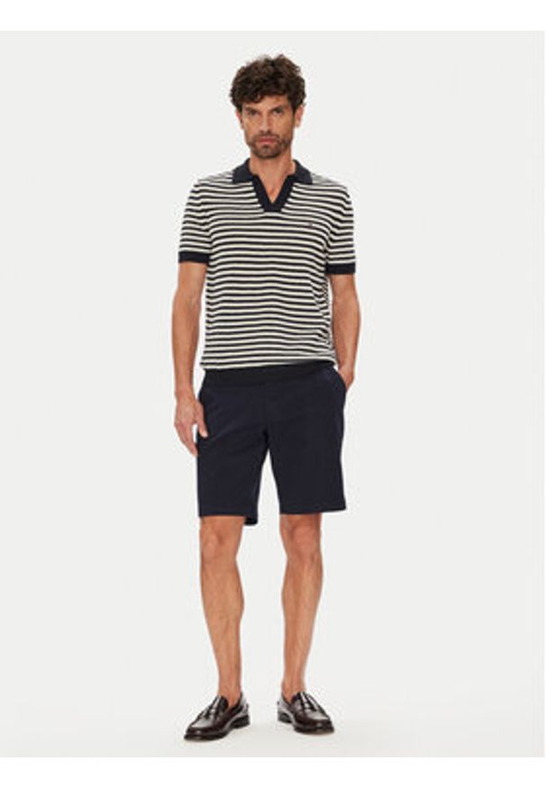 TOMMY HILFIGER - Tommy Hilfiger Szorty materiałowe Brooklyn MW0MW39706 Granatowy Regular Fit. Kolor: niebieski. Materiał: bawełna