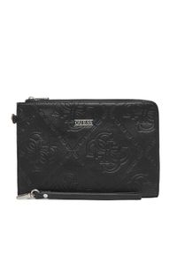 Guess Saszetka PMBONG P5438 Czarny. Kolor: czarny. Materiał: skóra