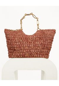 CULT GAIA - Brązowa pleciona torba shopper Naima. Kolor: brązowy #3
