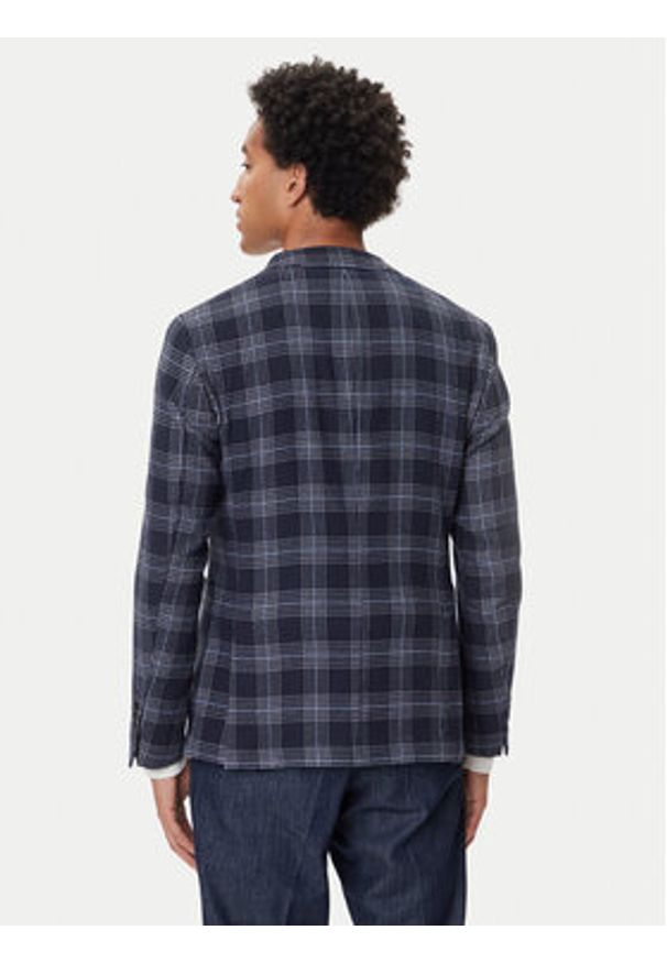 JOOP! Marynarka 17 JB-47Hoverest 30045029 Granatowy Slim Fit. Kolor: niebieski. Materiał: syntetyk