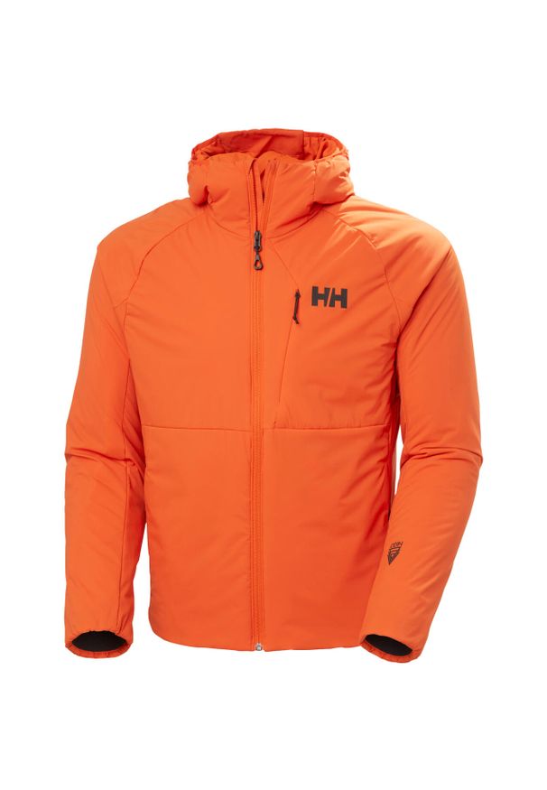 Kurtka wodoodporna z kapturem Helly Hansen Odin Stretch 2.0. Typ kołnierza: kaptur. Kolor: pomarańczowy. Sport: wspinaczka