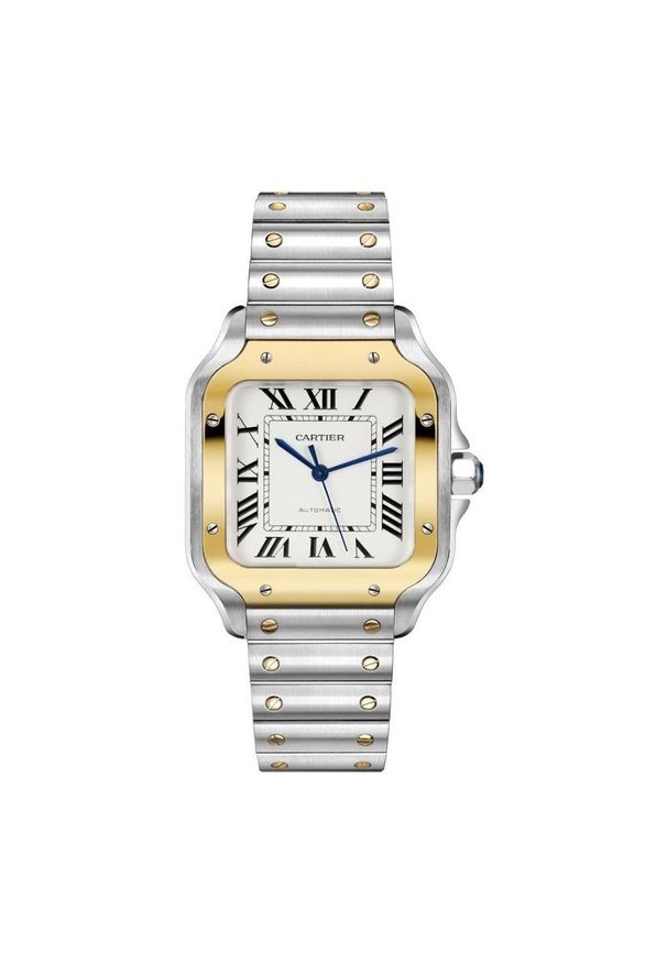 Cartier - CARTIER ZEGAREK Santos W2SA0016. Rodzaj zegarka: cyfrowe. Materiał: syntetyk, skóra