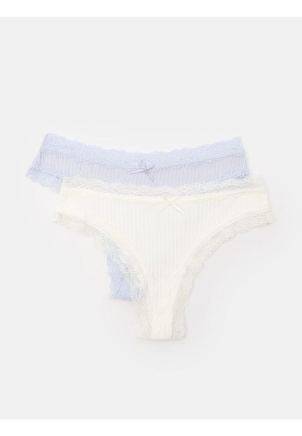 Sinsay - Majtki brazyliany 2 pack - wielobarwny