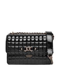 Guess Torebka Nadira HWQT84 24210 Czarny. Kolor: czarny. Materiał: skórzane