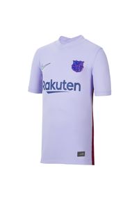 Koszulka piłkarska dla dzieci Nike FC Barcelona 2021/22 Stadium AW CV8221. Materiał: materiał, poliester. Technologia: Dri-Fit (Nike). Sport: piłka nożna #4