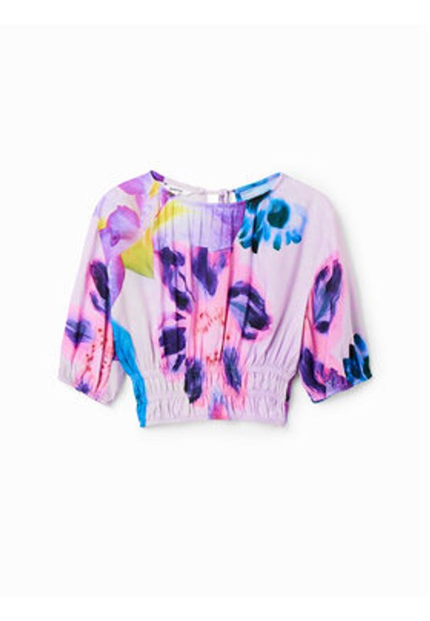 Desigual Bluzka MONSIEUR CHRISTIAN LACROIX Rina 23SWBW15 Fioletowy Regular Fit. Kolor: fioletowy. Materiał: wiskoza