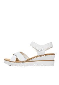 Rieker Sandały CEO-V38G9-80 Biały. Kolor: biały. Materiał: skóra #5