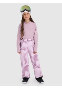 4f - 4F Spodnie snowboardowe membrana 10000 dziewczęce - multikolor 164 (13-14 lat). Kolor: wielokolorowy. Materiał: poliester, materiał. Wzór: gładki. Sezon: lato. Sport: snowboard #1