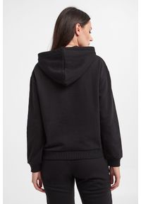 Armani Exchange - Bluza dresowa damska ARMANI EXCHANGE. Typ kołnierza: kaptur. Materiał: dresówka. Wzór: aplikacja #4