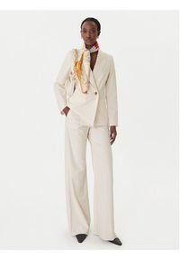 Marella Spodnie palazzo Sequoia 2613131211 Biały Wide Leg. Kolor: biały. Materiał: syntetyk #4