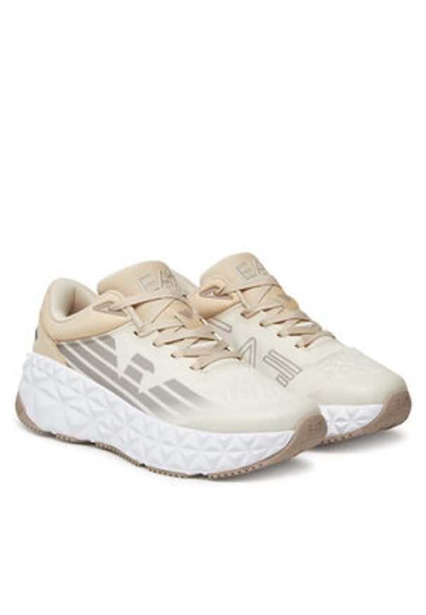 EA7 Emporio Armani Sneakersy X8X239 XK432 R963 Beżowy. Kolor: beżowy. Materiał: materiał