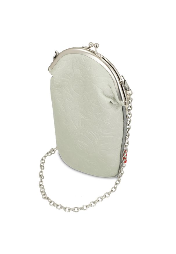 Szare Damskie Etui Na Okulary Anekke Premium. Kolor: szary. Wzór: aplikacja, haft. Dodatki: z aplikacjami, z haftem. Styl: elegancki, retro, klasyczny