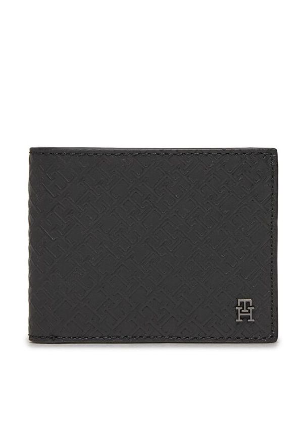 TOMMY HILFIGER - Tommy Hilfiger Duży Portfel Męski Th Monogram Mini Cc Wallet AM0AM11849 Czarny. Kolor: czarny. Materiał: skóra