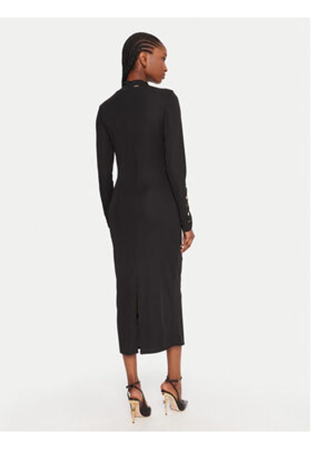 Fracomina Sukienka koktajlowa FS25WD2007W62601 Czarny Slim Fit. Kolor: czarny. Materiał: syntetyk. Styl: wizytowy