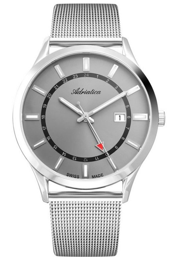 Zegarek męski Adriatica A8289.5117Q srebrny. Kolor: srebrny