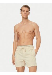 Calvin Klein Swimwear Szorty kąpielowe LV00N61017 Szary Regular Fit. Kolor: szary. Materiał: syntetyk #3