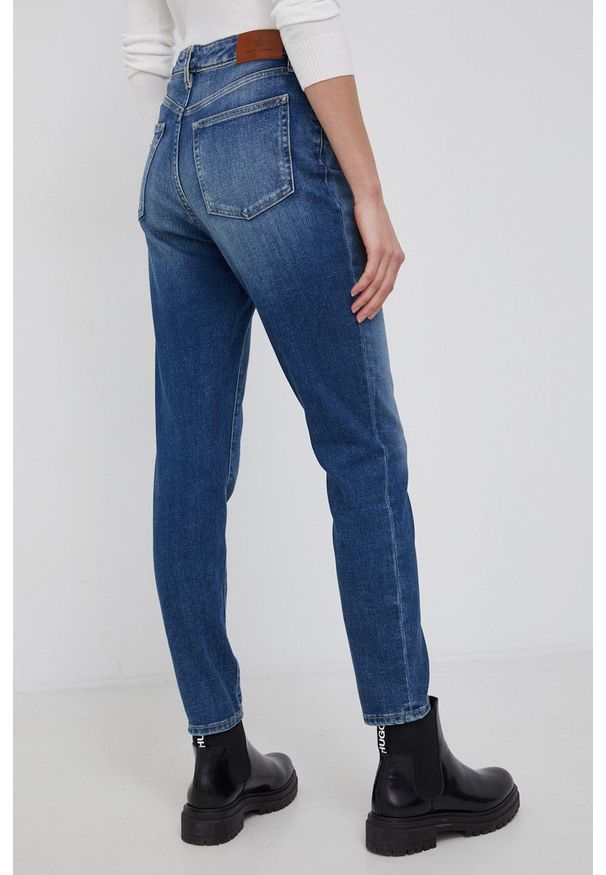 Lauren Ralph Lauren Jeansy damskie high waist. Stan: podwyższony. Kolor: niebieski