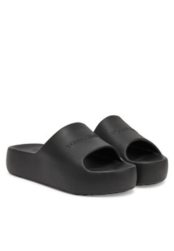 Tommy Jeans Klapki Tjw Chunky Pool Slide Ess EN0EN02879 Czarny. Kolor: czarny